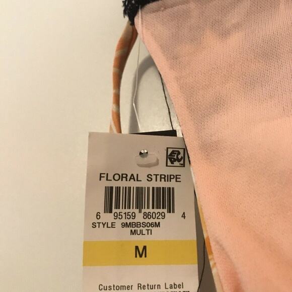 Bar III Floral Cut Out Monokini One Piece Swimsuit Size Medium - Picture 4 of 7